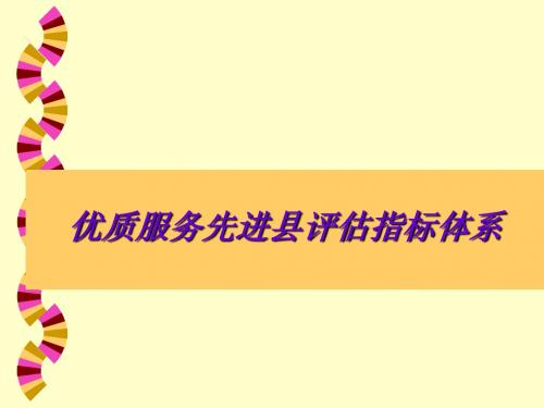 优质服务评估指标及其分析(2010年6月)