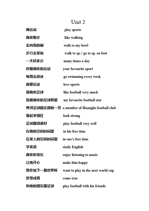 7AUnit2词组