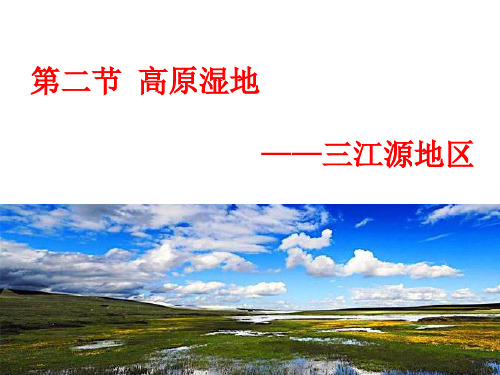 人教版八年级地理下册课件高原湿地——三江源地区优秀课件