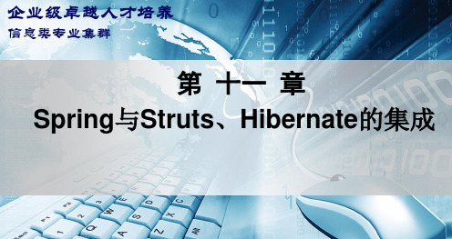 《SSH轻量级框架实践》第十一章 Spring与Struts、Hibernate的集成 PPT课件