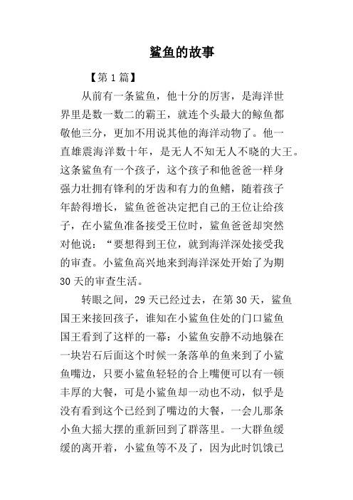 鲨鱼的故事