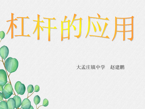 《杠杆》课件 (公开课获奖)2022年人教版物理课件 (73)