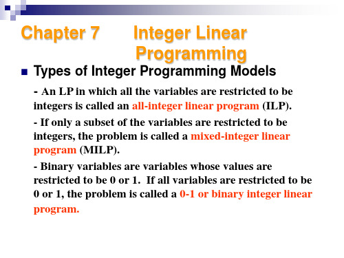 运筹学(英)-cha7