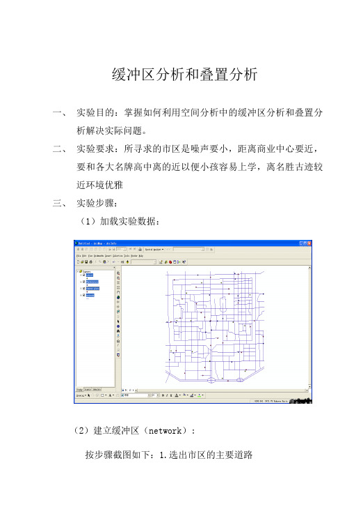 缓冲区分析和叠置分析