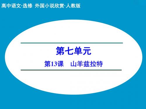 人教版高中语文选修外国小说欣赏课件7 山羊兹拉特课件2