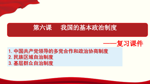 《我国的基本政治制度》部编版高中政治课件下载2