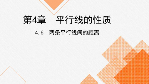 湘教版七年级数学下册课件：4.6 两条平行线间的距离