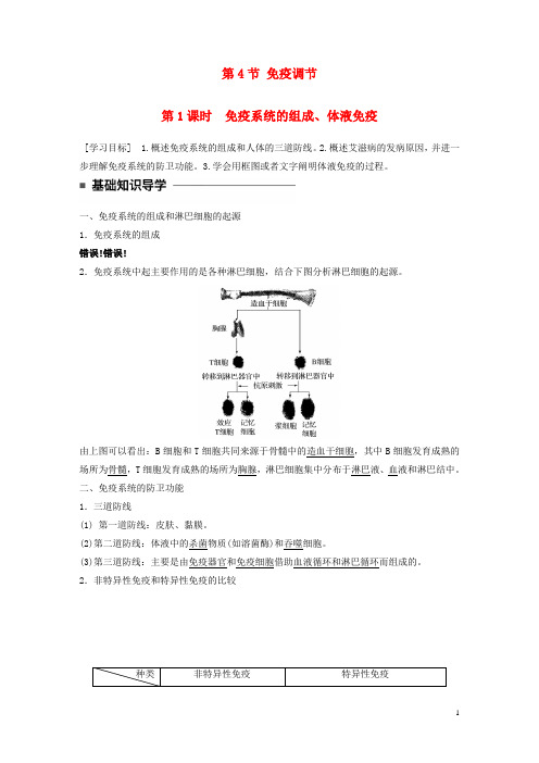 高中生物 第2章 动物和人体生命活动的调节 第4节 免疫