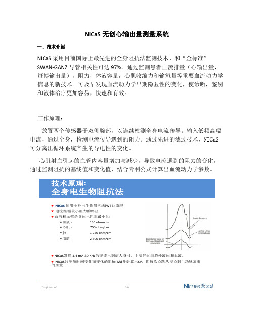 NICaS无创心输出量测量系统--简介