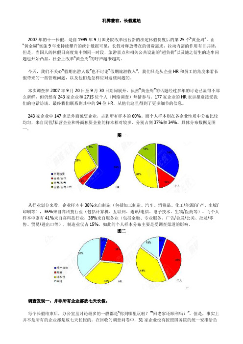 利弊兼有 长假尴尬