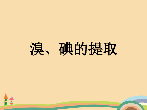 高一化学溴、碘的提取PPT优秀课件