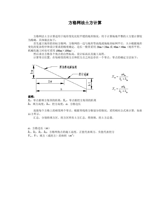 网格土方计算原理_公式