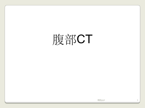 上腹部CT 基础图解