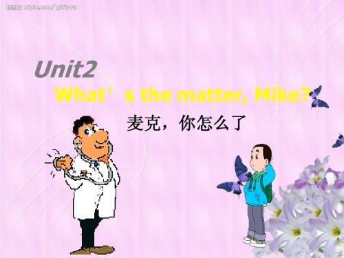 Unit 2 What is the matter,Mike