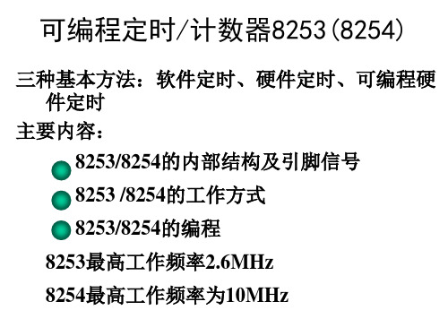 第8章 可编程定时计数器8253(8254)