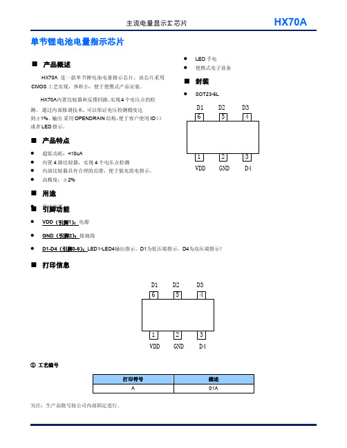 主流电量显示IC