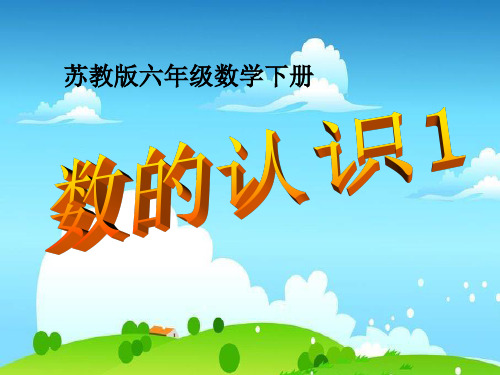 苏教版新版本六年级下册数学课件-第七单元第一课时 数的认识1 (共64张) 