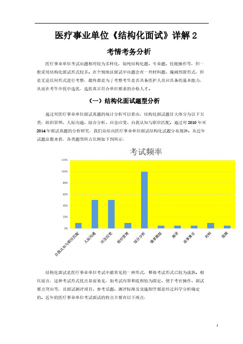 医疗事业单位结构化面试详解2