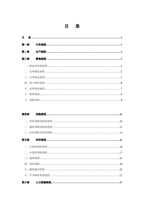 纺织企业标准管理流程