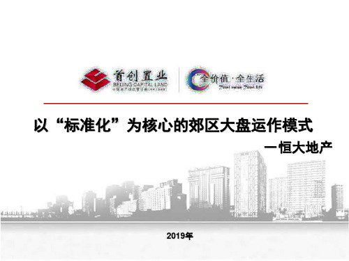 2019年恒大地产以“标准化”为核心的郊区大盘运作模式