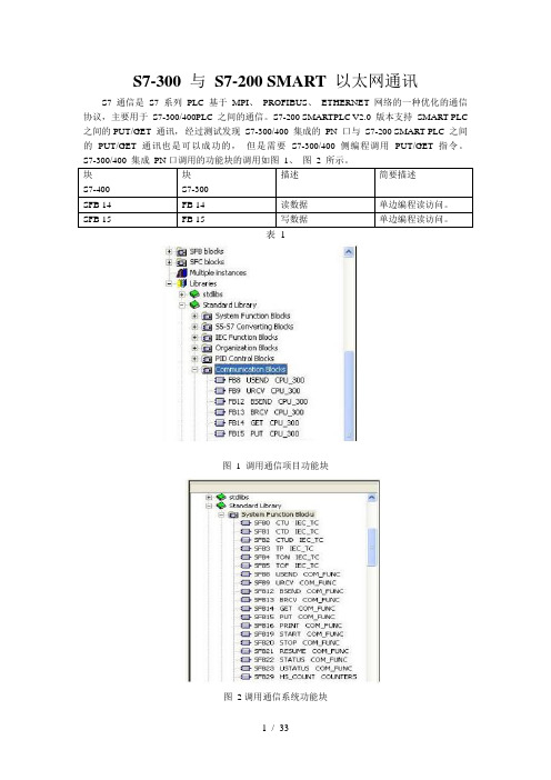 S7-300 与 S7-200 SMART 以太网通讯