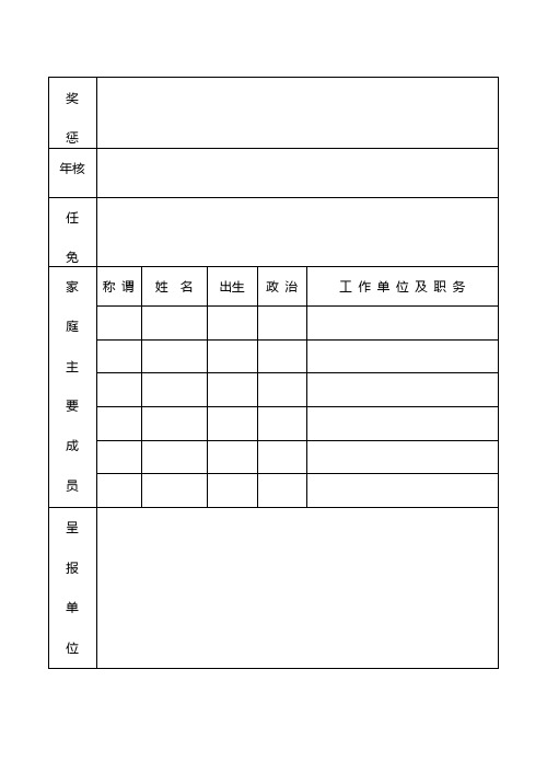 干 部 基 本 信 息 登 记 表