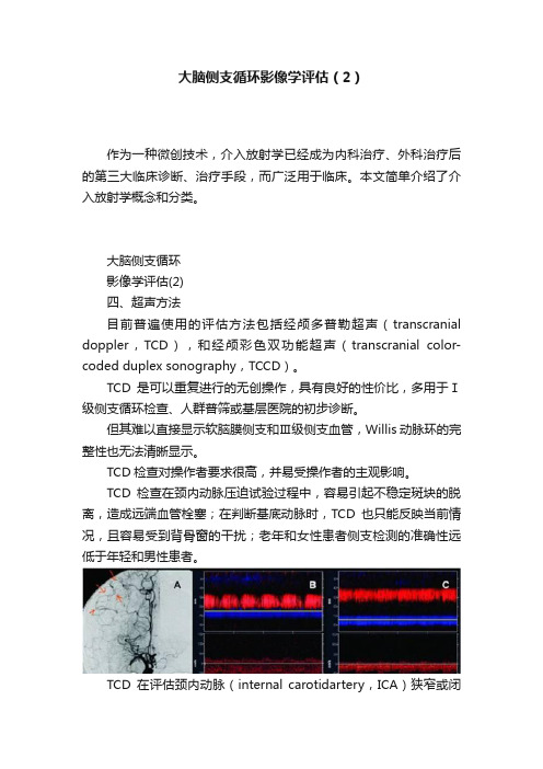 大脑侧支循环影像学评估（2）