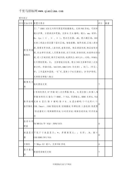 学校食堂“互联网+明厨亮灶”建设项目-采购招投标书范本