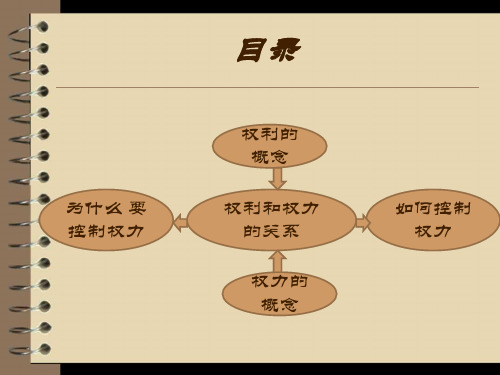 法理之权利和权力