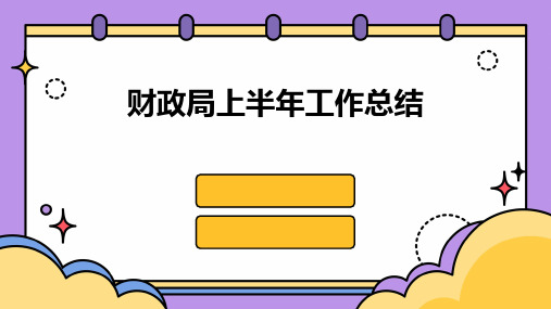 财政局上半年工作总结PPT