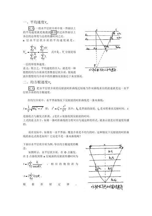 几种速度的概念