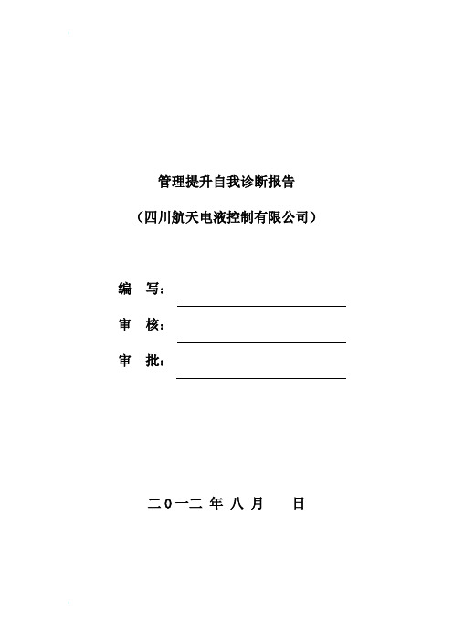 管理提升自我诊断报告+-+副本