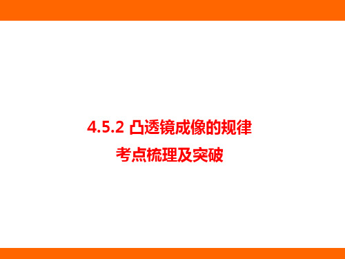 4.5.2 凸透镜成像的规律 考点梳理及突破(课件)教科版(2024)物理八年级上册