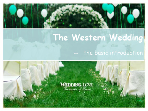 the western wedding(西方婚礼)