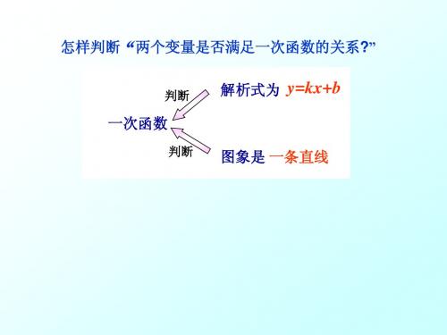 7.5 一次函数的简单应用(1)