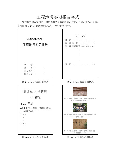 工程地质实习报告格式_2