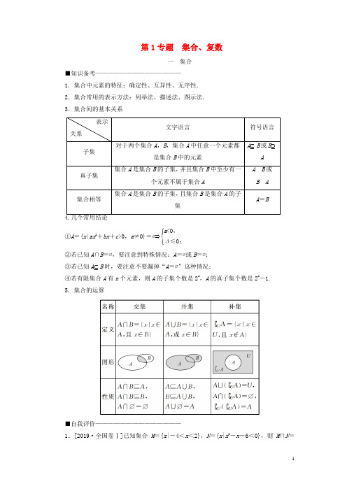 2020版高考数学二轮复习  重点选填题专练 教学案 汇编全集