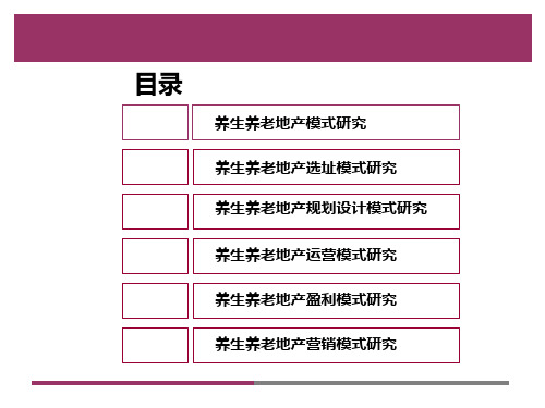 养老养生地产模式经典研究96页课件