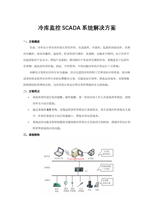 冷库监控SCADA系统解决方案