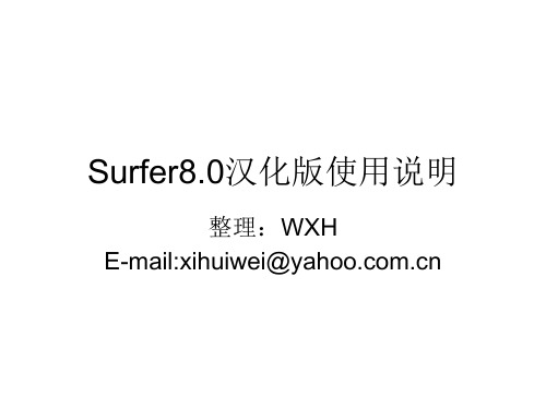 怎么绘制surfer(1)