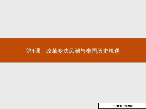 高二历史人教版选修1课件：2.1_改革变法风潮与秦国历史机遇