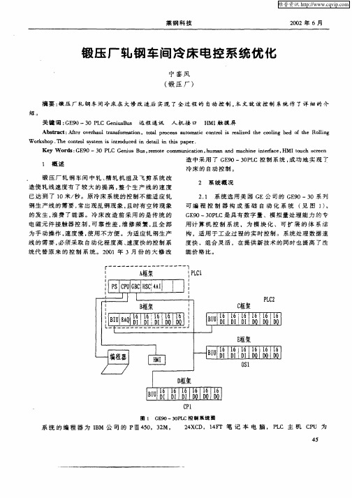 锻压厂轧钢车间冷床电控系统优化