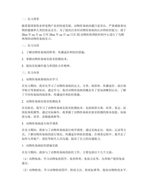 动物传染病实习报告