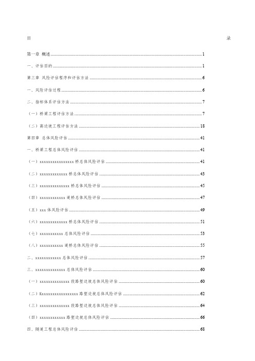 安全风险评估报告