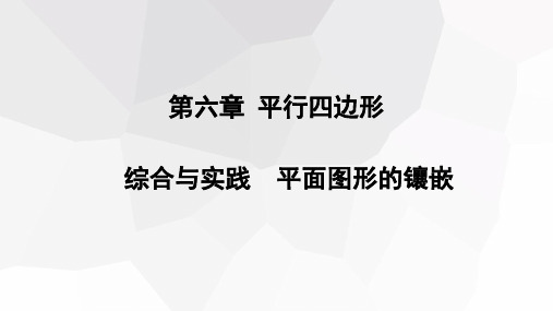 初中数学北师大版八年级下册第六章平行四边形综合与实践平面图形的镶嵌课件