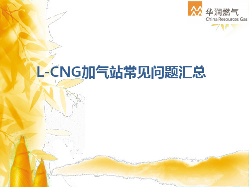 LCNG加气站常见问题汇总PPT课件