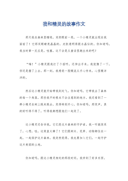 我和精灵的故事作文