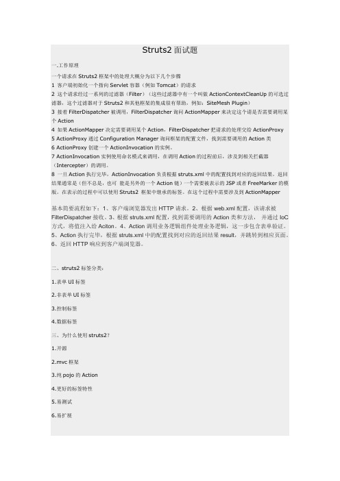 Struts面试题