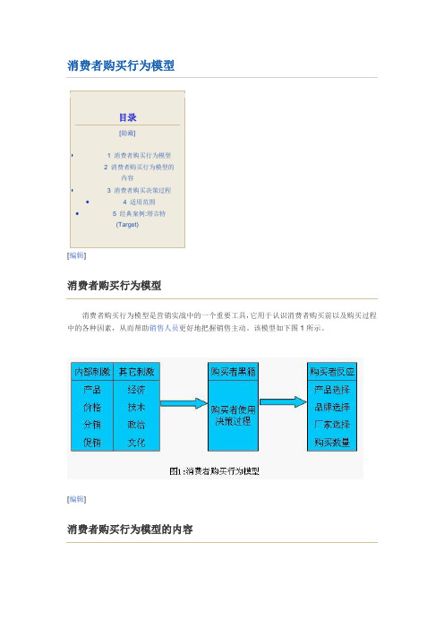 消费者购买行为模型