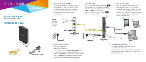 Netgear WNDR4500v3 1.0 Inicio rápido Router WiFi N